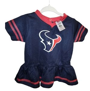 Houston Texans 3-6 Months Baby Girl Team Dress with Bloomers NFL Football